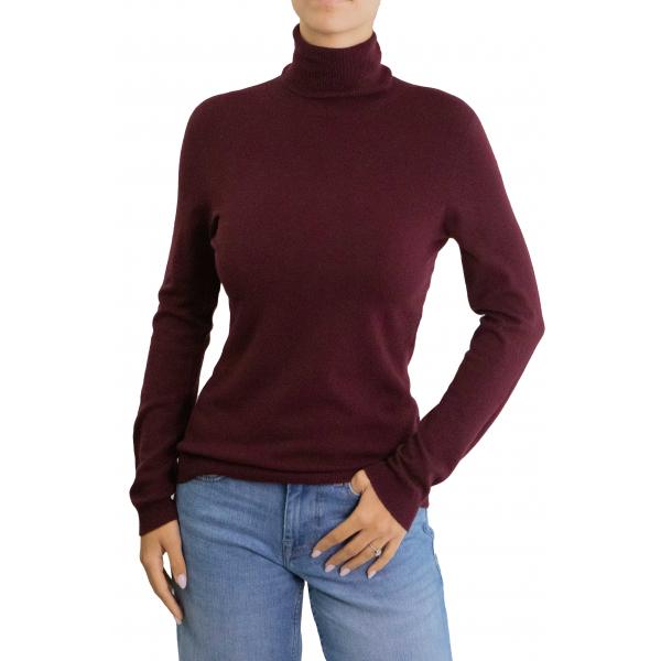 Maglioncino collo alto tinta unita